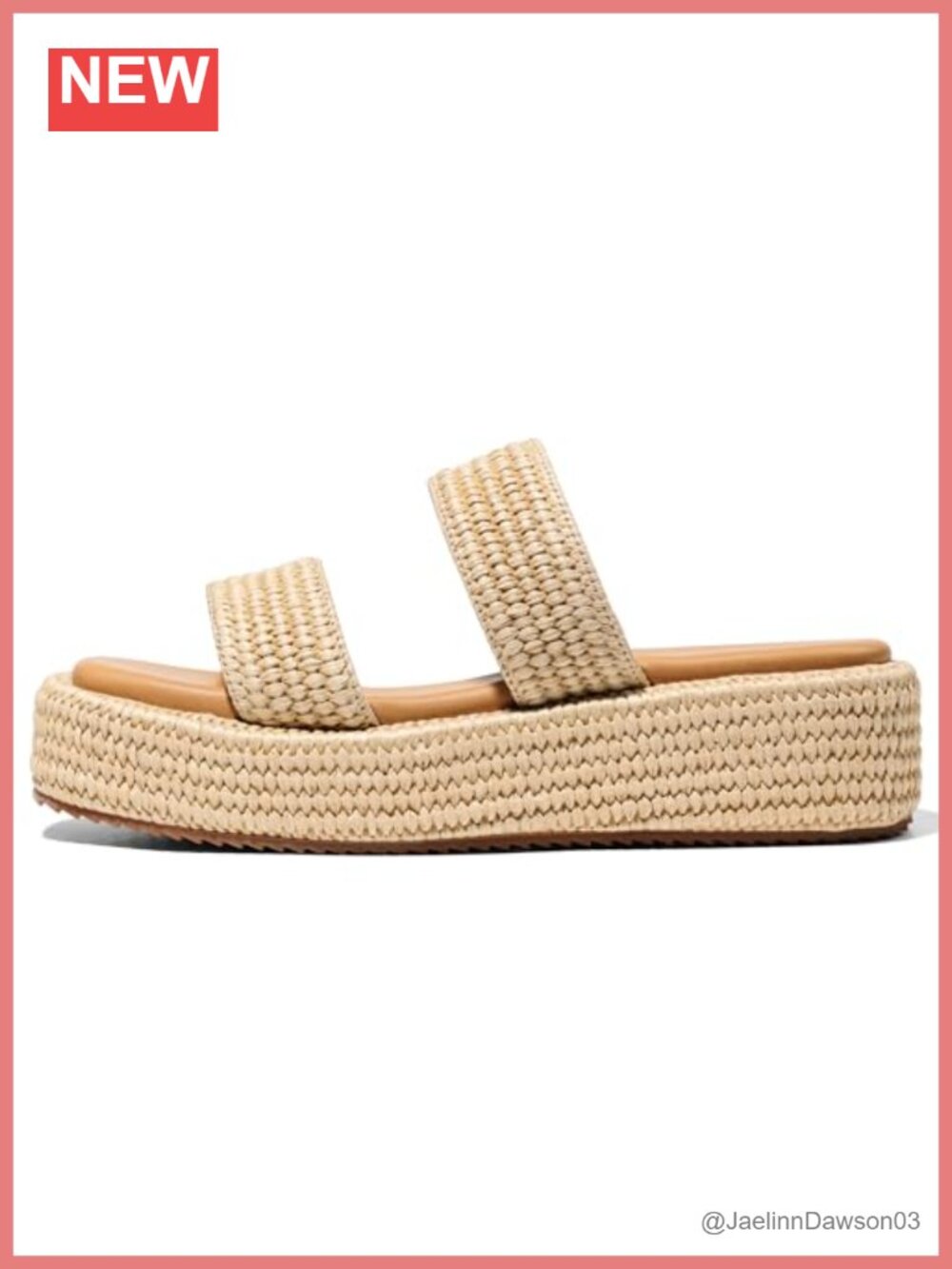Platform Espadrille Wedge Sandals Cute Raffia Beach Dressy Slip On